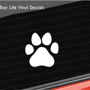 Pet Paw Vinyl Decal, Dog Paw Decal, Dog Paw Print Vinyl Decal Dog Paw Prints Wall Decal Car/Truck/Home/Laptop/Computer/Phone Tumbler Decal