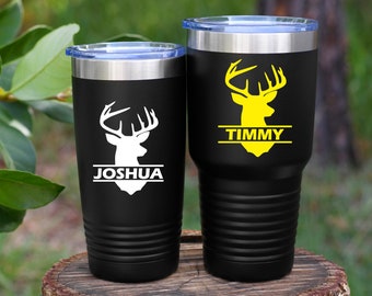 Deer Hunting Vinyl Decal, Custom Name Hunting Decal, Personalized Hunting Sticker