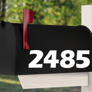 Mailbox Numbers Vinyl Decal, Mailbox Address Numbers Decal, Mailbox Number Stickers (cost for 5 numbers or less).