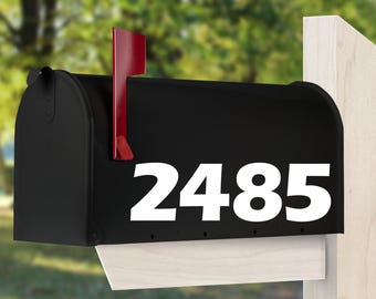 Mailbox Numbers Vinyl Decal, Mailbox Address Numbers Decal, Mailbox Number Stickers (cost for 5 numbers or less).
