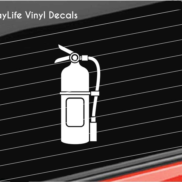 Fire Extinguisher Vinyl Decal, Safety Fire Extinguisher Decal, Hallway Fire Safety Vinyl Decal Home/Wall/Computer/Truck/Car Sticker Decal