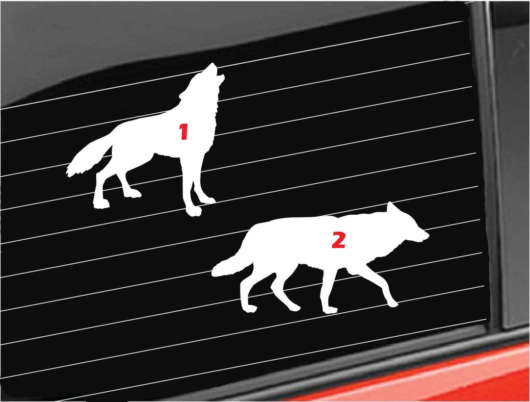 Wolf Vinyl Decal, Grey Wolf Woods Decal, Gray Wolf Decal Car/truck/home