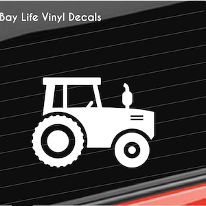 Farm Tractor Decal, Farming Tractor Decal, Farmer Vinyl Decal, Farm Tractor Wall Laptop/Computer/Phone/Home/Bumper Sticker Vinyl Decal