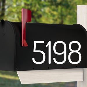 Mailbox Numbers Vinyl Decal, Mailbox Address Numbers Decal, Door Numbers, Mailbox Number Stickers (cost for 5 numbers or less).