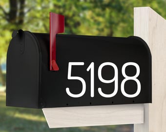 Mailbox Numbers Vinyl Decal, Mailbox Address Numbers Decal, Door Numbers, Mailbox Number Stickers (cost for 5 numbers or less).