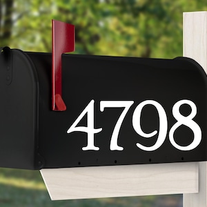 Mailbox Numbers Vinyl Decal, Mailbox Address Numbers Decal, Door Numbers, Mailbox Number Stickers (cost for 5 numbers or less).