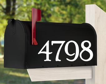 Mailbox Numbers Vinyl Decal, Mailbox Address Numbers Decal, Door Numbers, Mailbox Number Stickers (cost for 5 numbers or less).