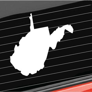 West Virginia State Vinyl Decal, West Virginia Vinyl Decal, USA State West Virginia Home/Laptop/Computer/Truck/Car Bumper Sticker