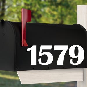 Mailbox Numbers Vinyl Decal, Mailbox Address Numbers Decal, Mailbox Number Stickers (cost for 5 numbers or less).