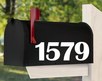Mailbox Numbers Vinyl Decal, Mailbox Address Numbers Decal, Mailbox Number Stickers (cost for 5 numbers or less).