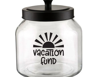 Money Jar Sticker Novelty FUN Money Box Sticker Holiday Fund Jar Sticker Money Jar Sticker Novelty FUN Money Box Sticker Holiday Fund Jar Sticker