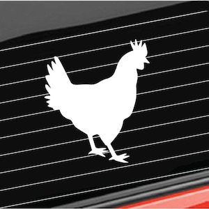 Farm Chicken Vinyl Decal, Hen Decal, Farm Hen Vinyl Decal, Farm Rooster Decal Home/Laptop/Computer/Truck/Car Bumper Sticker Decal