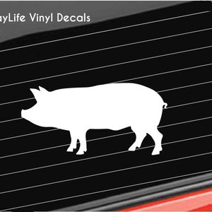 Farm Pig Vinyl Decal, Farming Hog Pig Decal, Pig Farm Decal Car/Truck/Laptop/Computer/Phone/Home Decor/Bumper Sticker Vinyl Decal