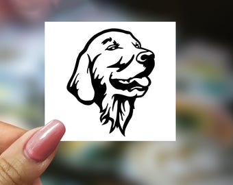 Golden Retriever Dog Vinyl Decal, Pet Retriever Sticker