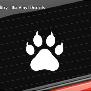 Cat Paw Vinyl Decal, Cat Lover Pet Paw Decal, Cat Paw Print Vinyl Decal Cat Paw Home/Laptop/Computer/Truck/Car Decal
