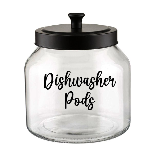 Dishwasher Pods Label Decal / Kitchen Dishes Dishwasher Pods Label,  Laundry Pod Sticker,  Kitchen Organization Labels