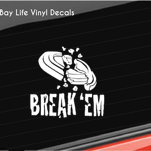 Clay Pigeon Shooting Vinyl Decal, Clay Breaker Decal, Skeet Trap Shooting Home/Laptop/Computer/Truck/Car/Tumbler Decal