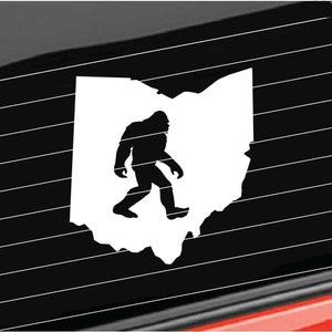 Ohio State Bigfoot Vinyl Decal, Ohio Bigfoot Vinyl Decal Bigfoot Ohio Home/Laptop/Computer/Tumbler/Truck/Car Sticker Decal