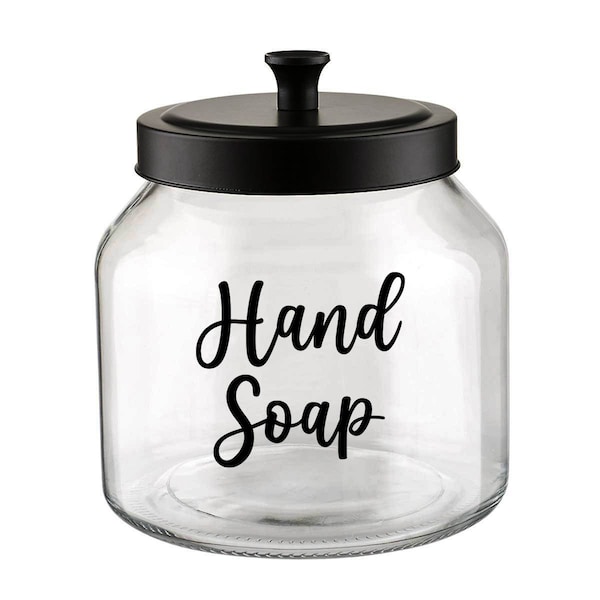 Soap Jar Label, Hand Soap Jar Decal / Home Organization Label for Kitchen Bathroom Jar Car/Truck/Home/Laptop/Computer/Phone Decal