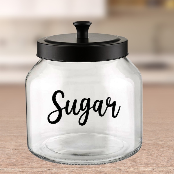 Sugar Label / Kitchen Sugar Vinyl Decal, Kitchen Pantry Stickers, Kitchen Organization Labels
