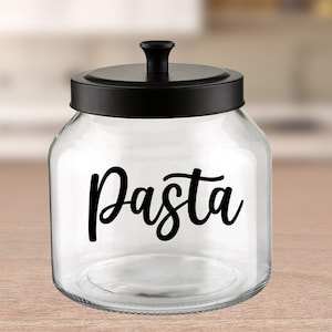 Pasta Jar Label / Kitchen Pasta Jar Vinyl Decal, Kitchen Jar Stickers, Kitchen Organization Labels