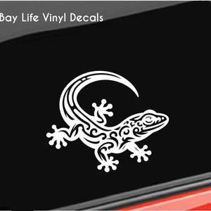 Gecko Vinyl Decal, Reptile Lizard Decal, Gecko Sticker Home/Laptop/Computer/Truck/Car Bumper Sticker Decal