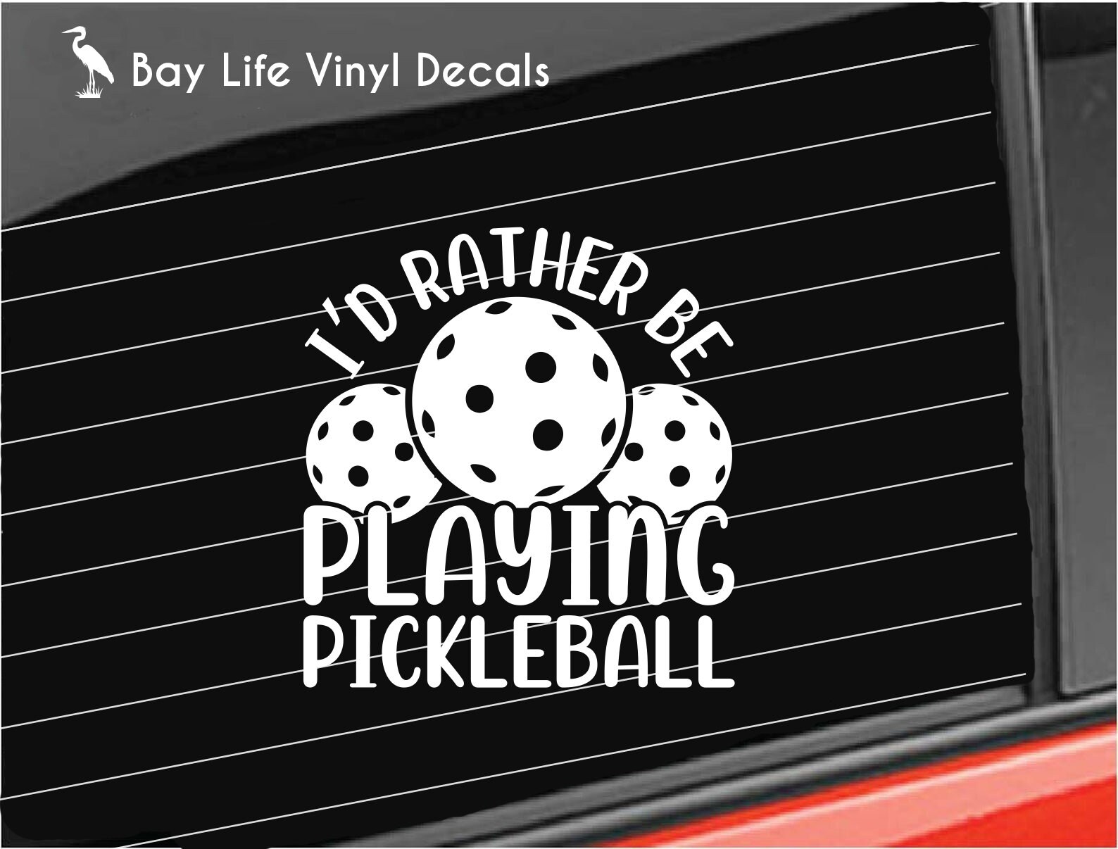 Rather Be Playing Pickleball Sticker Rather Be Playing Pickleball Sticker