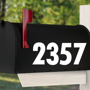 Mailbox Numbers Vinyl Decal, Mailbox Address Numbers Decal, Mailbox Number Stickers (cost for 5 numbers or less).