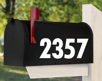 Mailbox Numbers Vinyl Decal, Mailbox Address Numbers Decal, Mailbox Number Stickers (cost for 5 numbers or less).