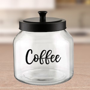 Coffee Label / Pantry Coffee Decal / Home Organization Label for Coffee