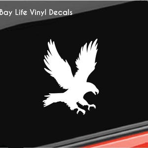 Eagle Vinyl Decal | Eagle Flying Vinyl Decal | Home/Laptop/Computer/Truck/Car Bumper Sticker Decal
