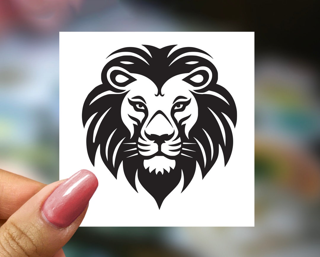 Lion Head Vinyl Decal, King of the Jungle Decal Car/truck/home/laptop ...