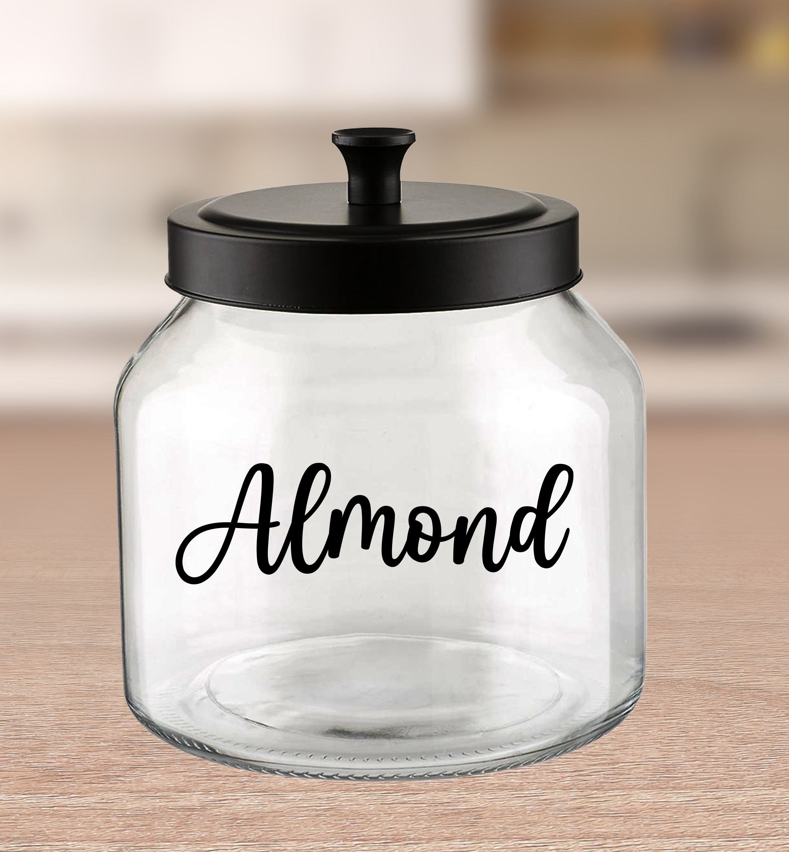 Almond Label / Kitchen Almond Vinyl Decal, Kitchen Pantry Stickers ...