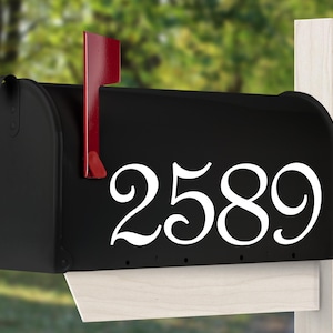 Mailbox Numbers Vinyl Decal, Mailbox Address Numbers Decal, Mailbox Number Stickers (cost for 5 numbers or less).