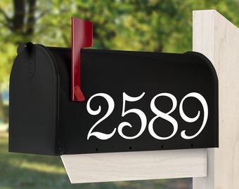 Mailbox Numbers Vinyl Decal, Mailbox Address Numbers Decal, Mailbox Number Stickers (cost for 5 numbers or less).