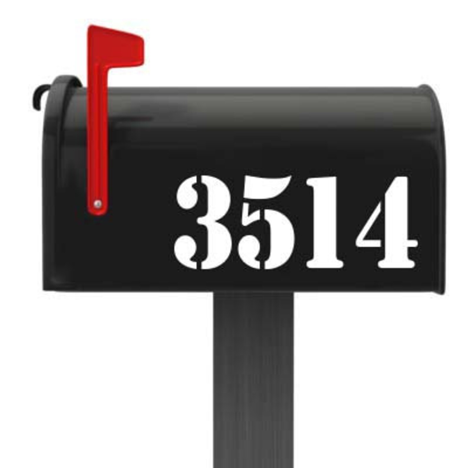 Mailbox Numbers Vinyl Decal Mailbox Address Numbers Decal Etsy