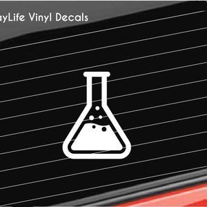 Science Chemistry Tube Vinyl Decal, Science Decal, Chemistry Test Tube Decal Car/Truck/Home/Laptop/Computer/Phone Decal