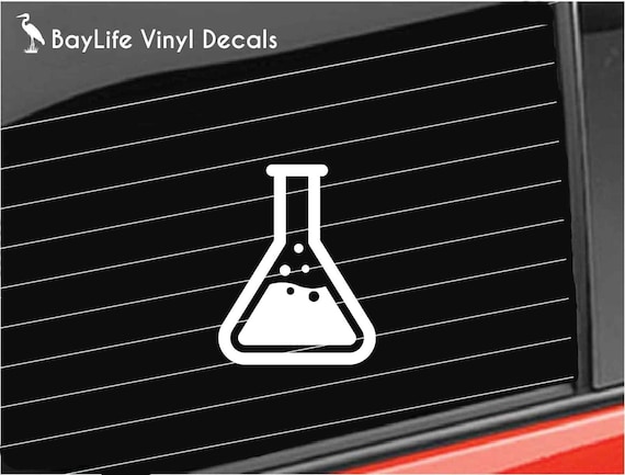 Science Chemistry Tube Vinyl Decal, Science Decal, Chemistry Test Tube Decal  Car/truck/home/laptop/computer/phone Decal 