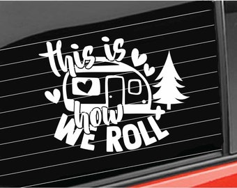 Vinyl Decal Camping