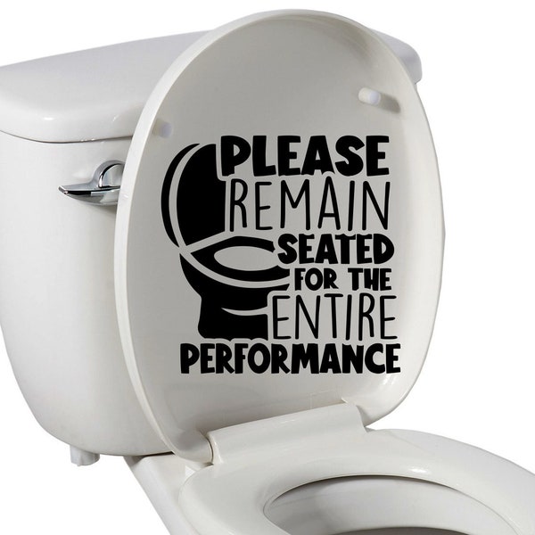 Toilet Seat Decal Etsy