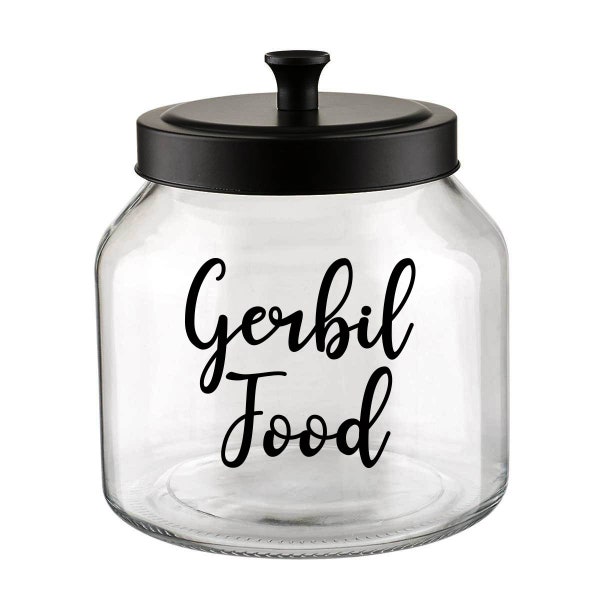 Gerbil Food Container Label / Pet Gerbil Pellets Food Jar Decal / Home Organization Label for Pet Gerbil Food