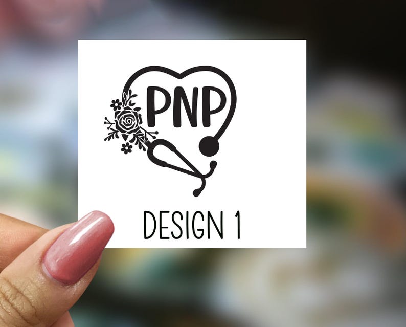Pnp Lettering Pediatric Nurse Practitioner Stethoscope Heart Decal, PNP Nurse Vinyl ...