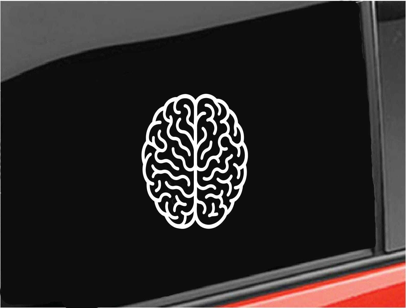 Brain Sign Sticker Brain Vinyl Decal, Human Brain Mental Health Nurse Decal Home/laptop ...