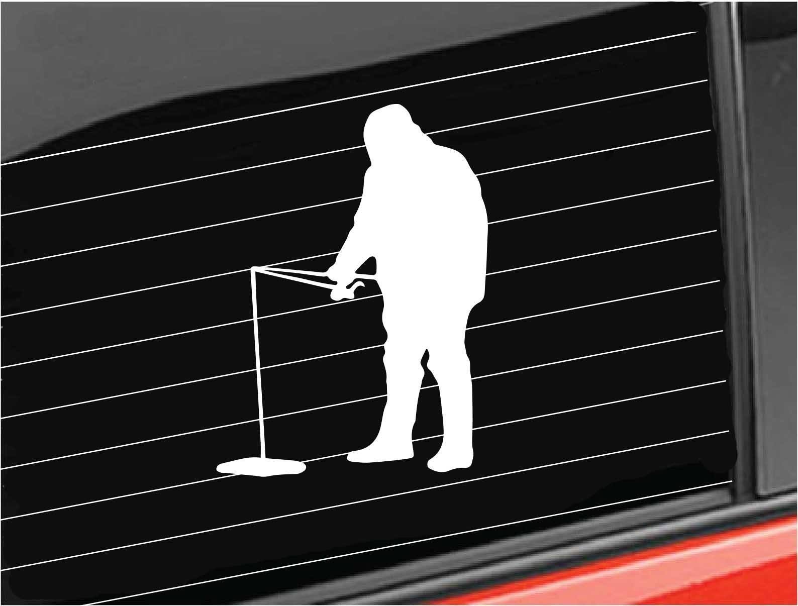 Ice Fisherman Vinyl Decal Lake Ice Fishing Vinyl Decal Ice Etsy