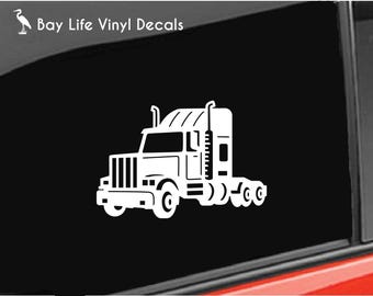 "Without Trucks America Stops" Vinyl Decal – Oracal – For Semi, Big Rig, 18 Wheeler, Trucker Gift