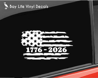 America 250th Anniversary Decal, USA 1776 2026 Sticker