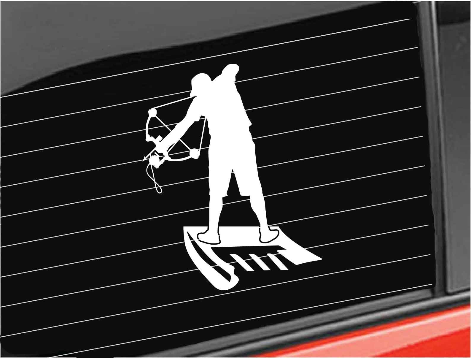 Bow fishing Vinyl Decal, Bow Fisherman Decal, Guy Bow Fisherman Sticker Car/Truck/Laptop/Computer/Phone/Home Vinyl Decal