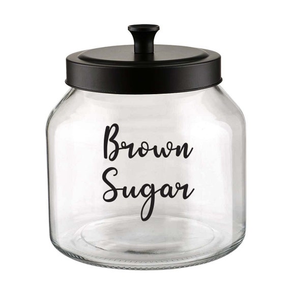Brown Sugar Jar Label / Kitchen Brown Sugar Jar Vinyl Decal Etsy