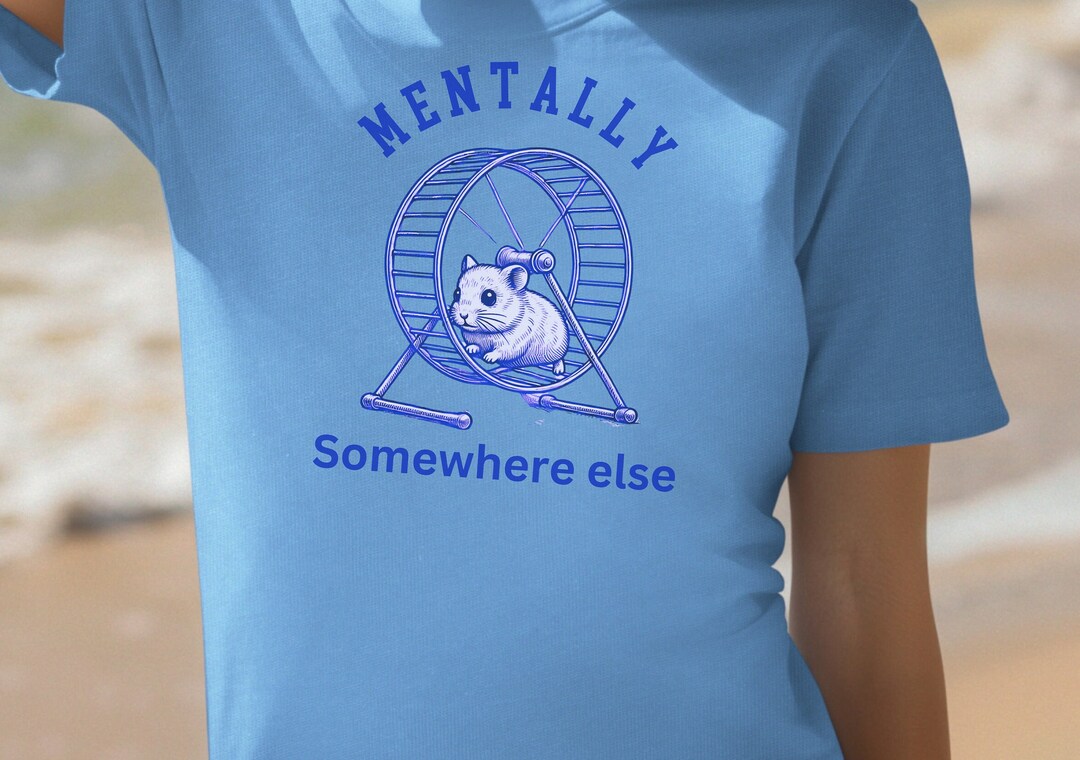 Image showcasing Hamster Mental Health Shirt, Hamster Meme Shirt,funny Hamster T-shirt ...