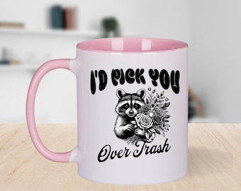 Cadeau drôle de Saint-Valentin sur le thème du raton laveur, tasse mignonne pour amoureux des animaux, tasse à thé, cadeau d'anniversaire, verres, tasse à café, cadeau pour petite amie